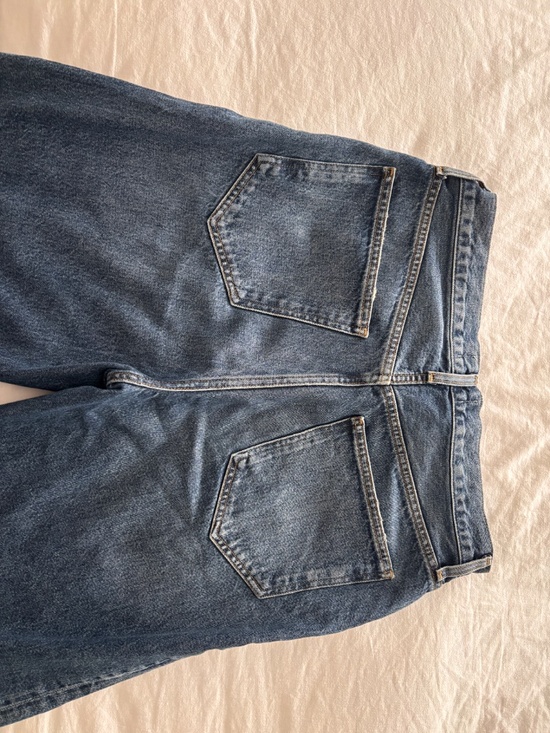 Agolde Dame High Rise Wide Leg Jeans in Control - Size 29, Dark Wash - Picture 5 of 5